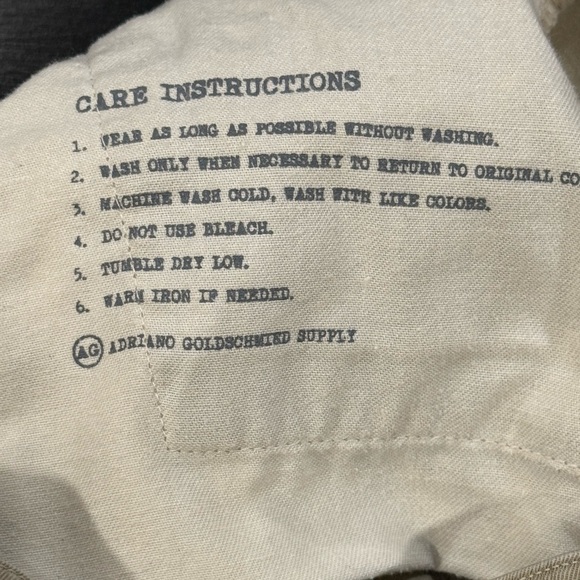 AG x Theory Womens Cropped Midrise Khaki Pants Adriano Goldschmied size 24 - Picture 10 of 13